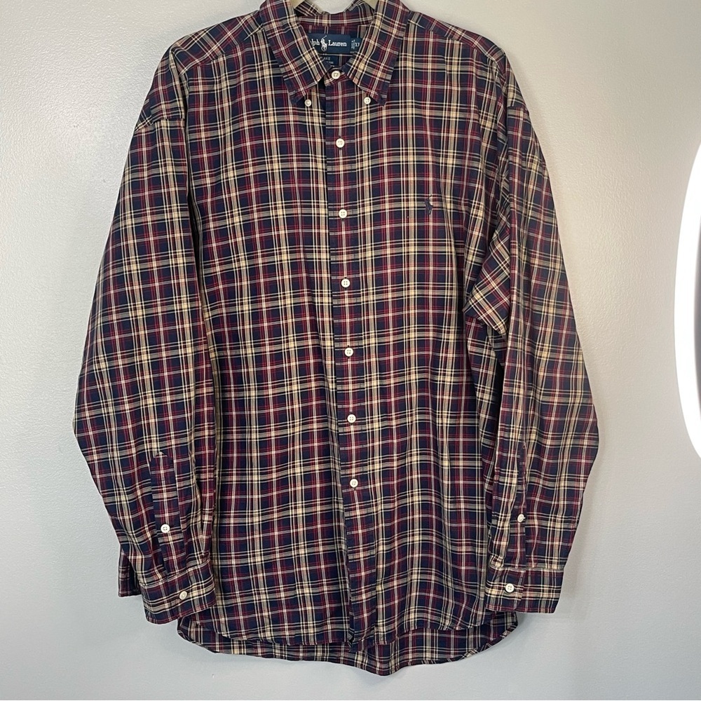 Ralph Lauren Men's Plaid Button Down Shirt